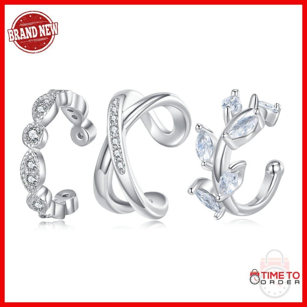 Sterling Silver Tree of Life Ear Cuffs for Non Pierced Ears